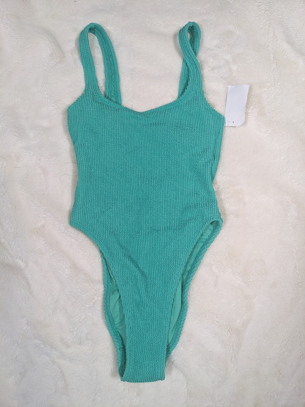 Xhilaration Textured One-Piece Swimsuit in Mint Green